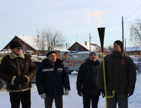 В селе Обуховское состоялся пуск газа