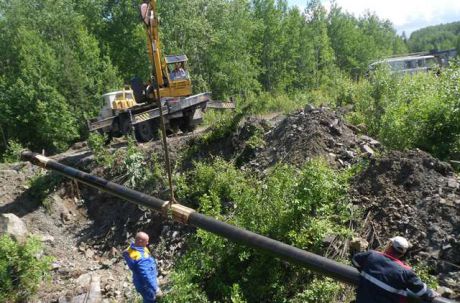 В Качканаре заменили газопровод под железной дорогой